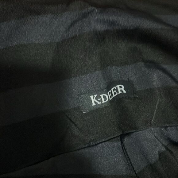 K-Deer Leggings - Black Red & Gray Striped - Size Small - Like New - Worn Once - Picture 4 of 4